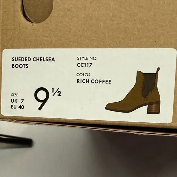 J. Crew Women's Brown Sueded Chelsea Ankle Booties 9.5 - Picture 4 of 13